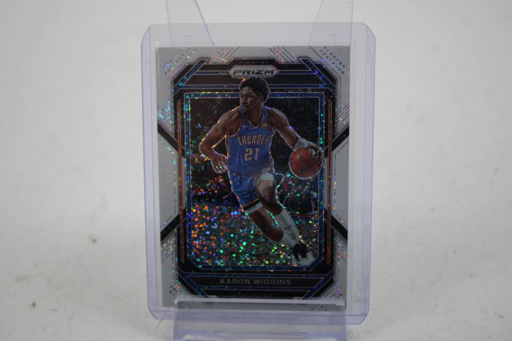 2022-23 Prizm Basketball Aaron Wiggins #65 White Sparkle