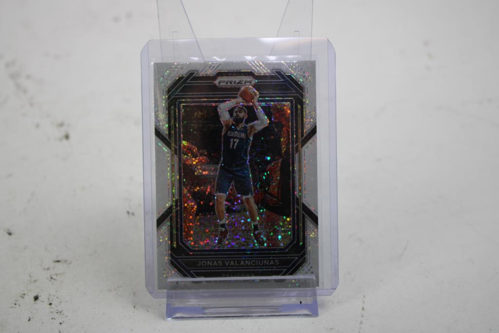 2022-23 Prizm Basketball Jonas Valaniunas #219 White Sparkle