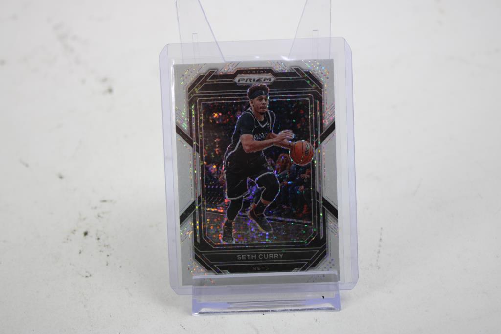 2022-23 Prizm Basketball Seth Curry #19 White Sparkle