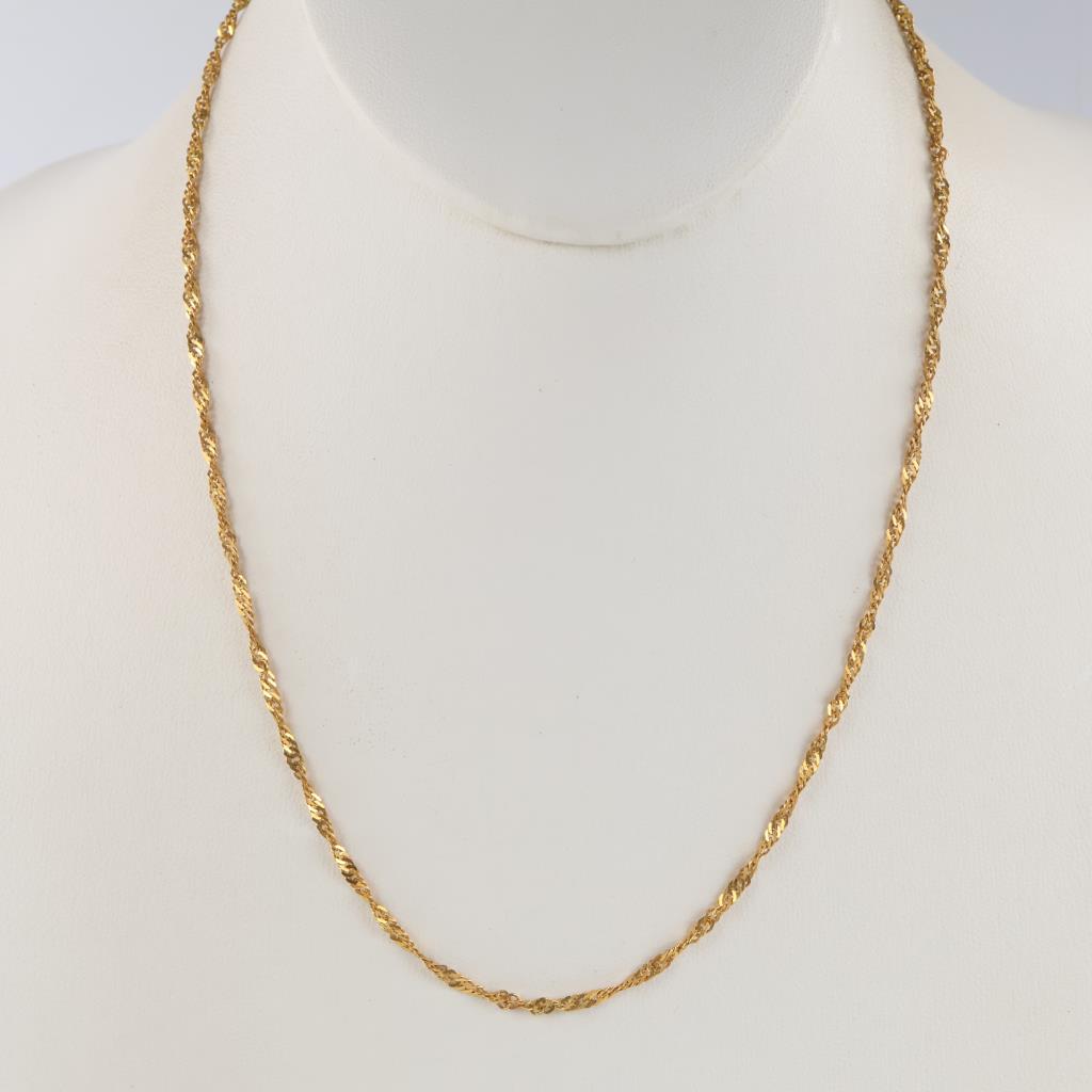 20kt Gold Twisted Necklace