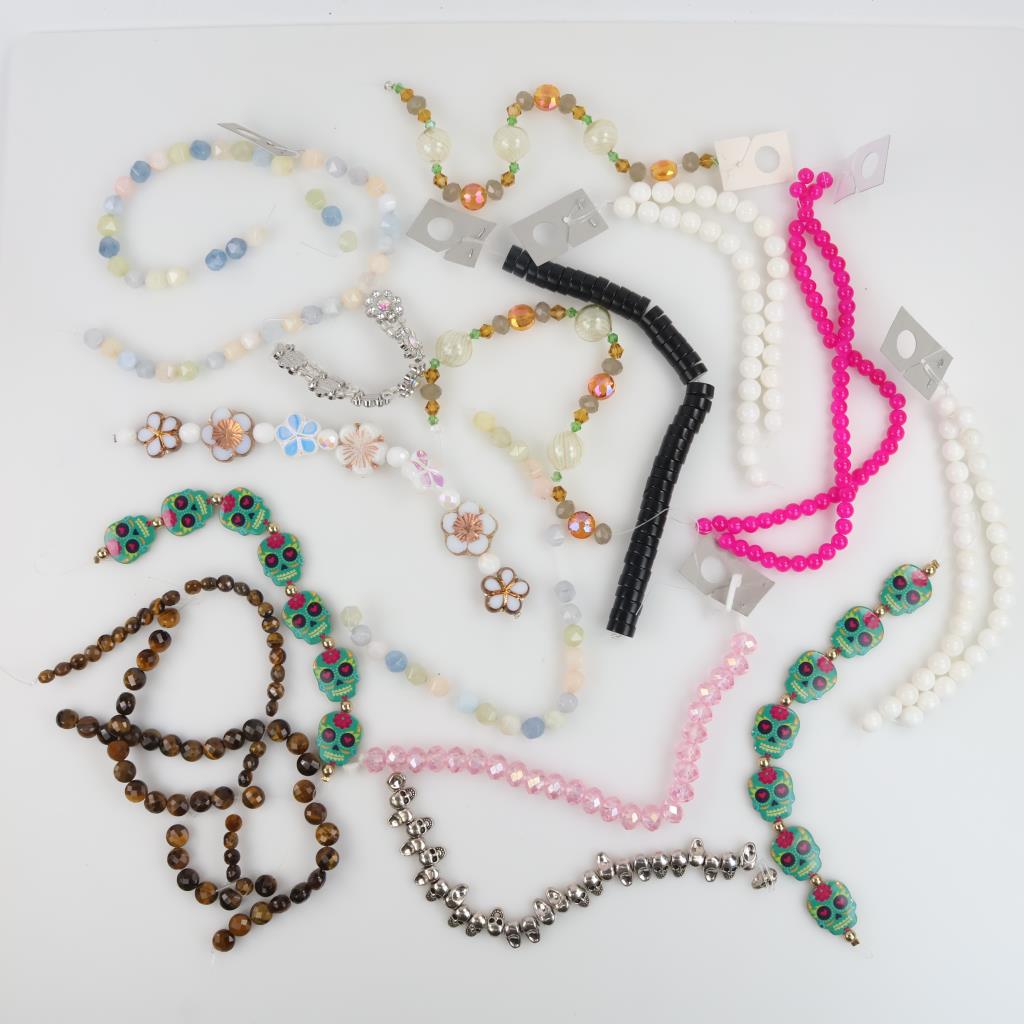 21 Strings Of Craft Beads; 1+ Lbs.