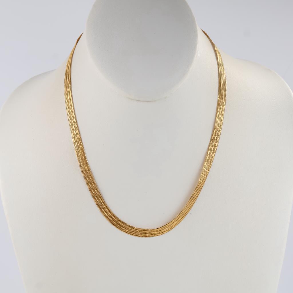 21kt Gold Mesh Necklace