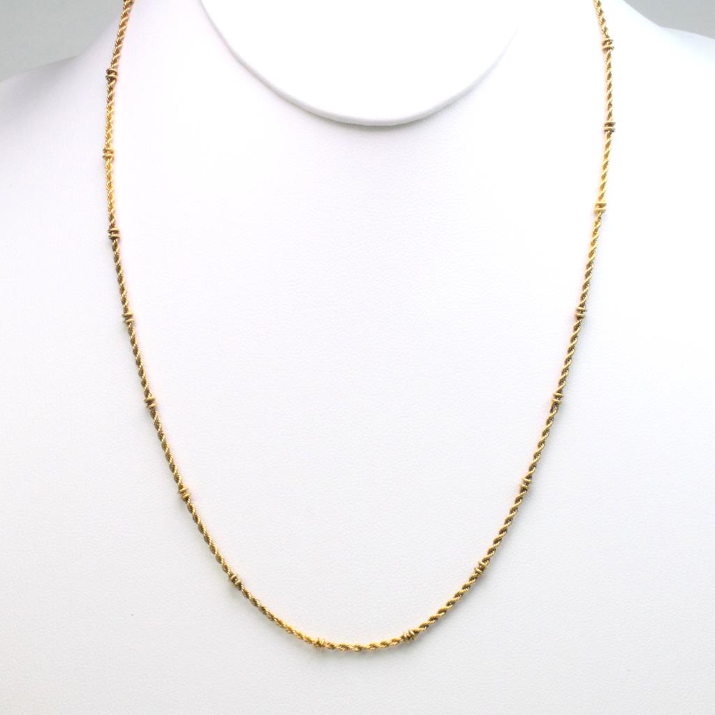 22kt Gold 9.7g Rope Chain Necklace | Property Room