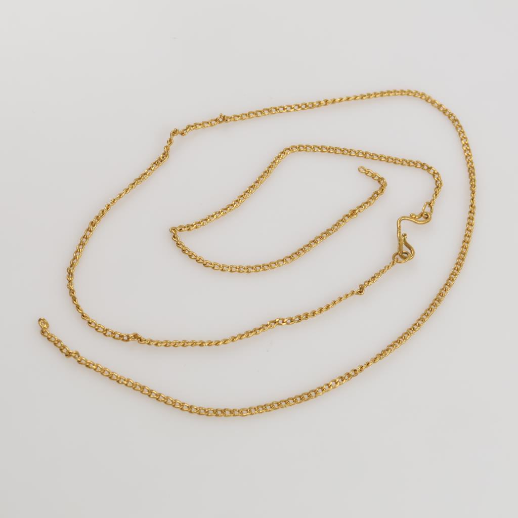 22kt Gold Curb Link Necklace