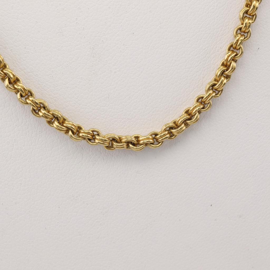 22kt Gold Double Circle Link Necklace Property Room