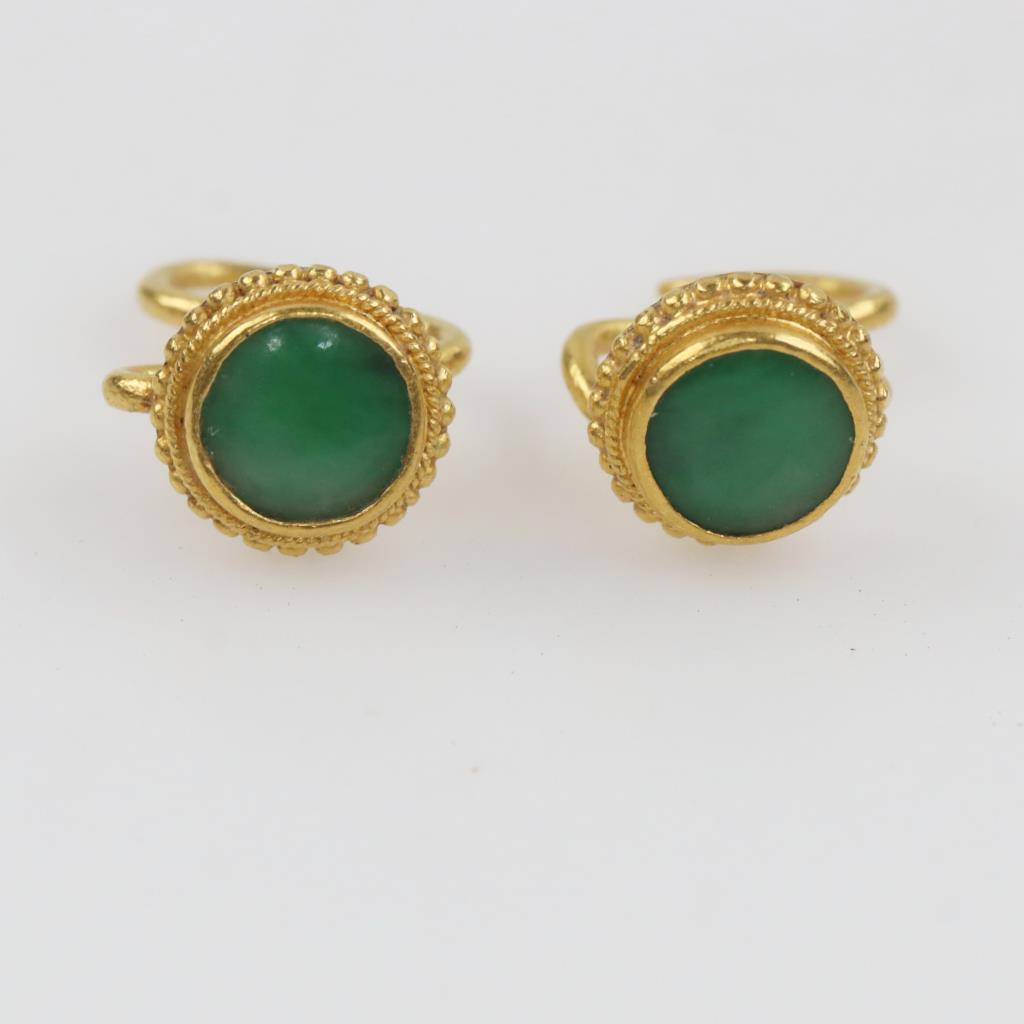 Green Stone Earrings main image 0