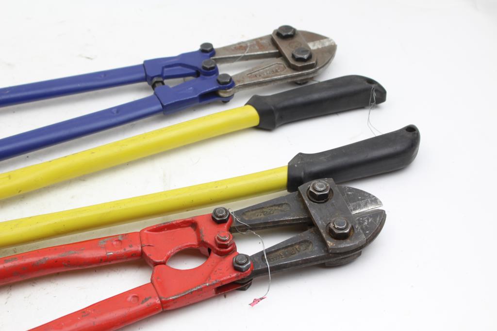 24" And 18" Bolt Cutters, Kobalt, And More, 3 Pieces Property Room
