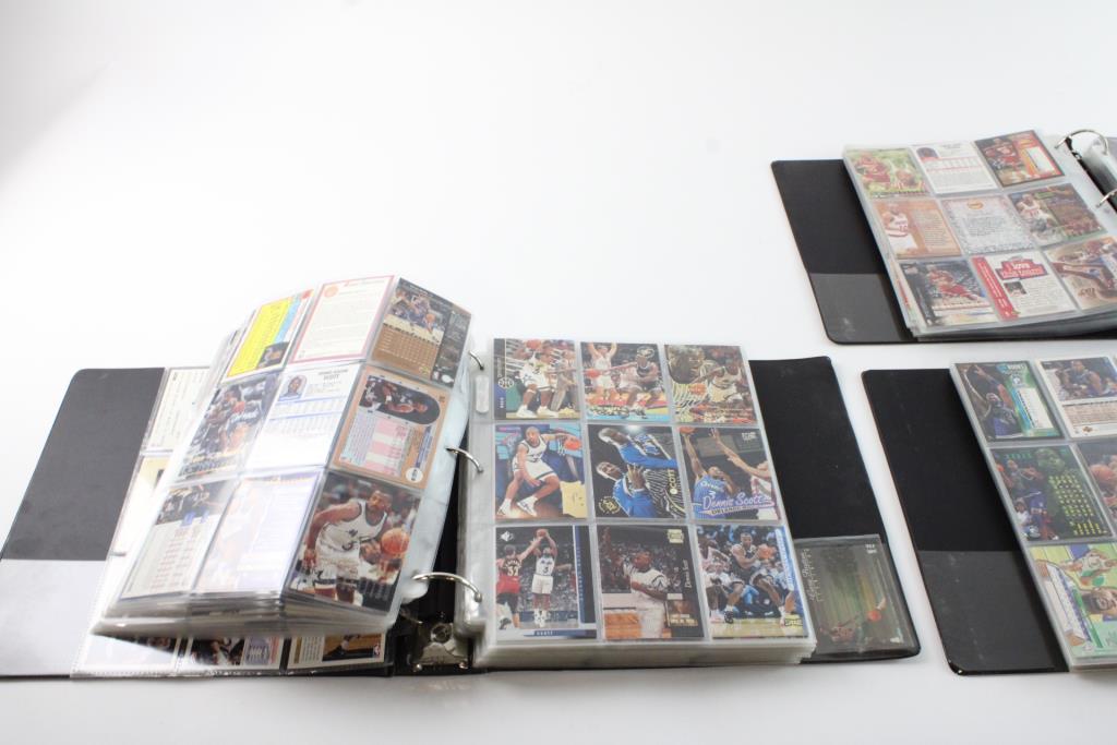 3 Binders With Sports Cards, 300+ Pieces Property Room