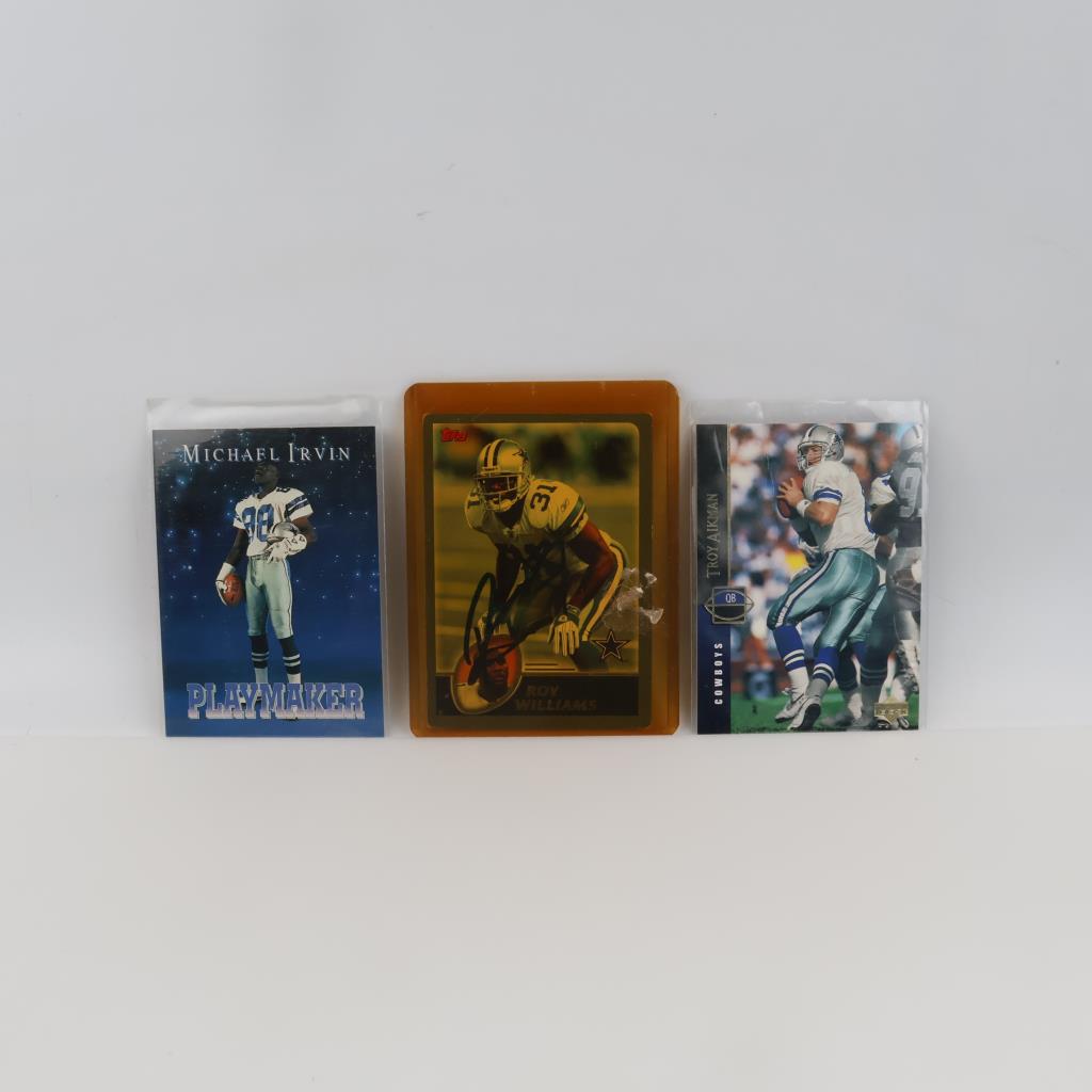 3 Dallas Cowboys Trading Cards