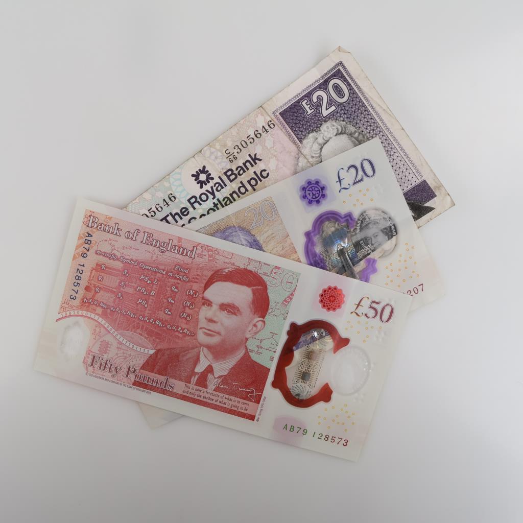 3 Foreign Currency, Includes Bank Of England And Scotland Pounds