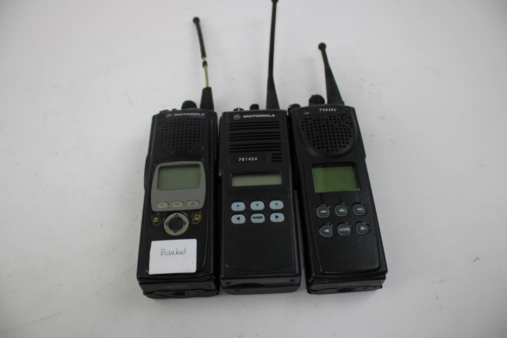 3 Handheld Radio, Impres Motorola Charger