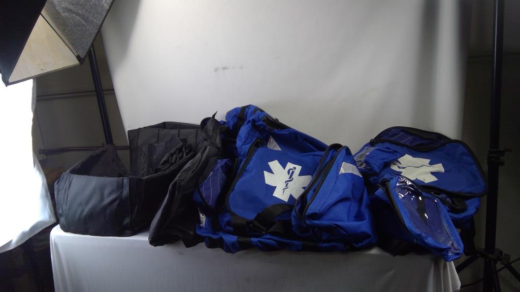 3 Medical Bags With 3 Bag Inserts