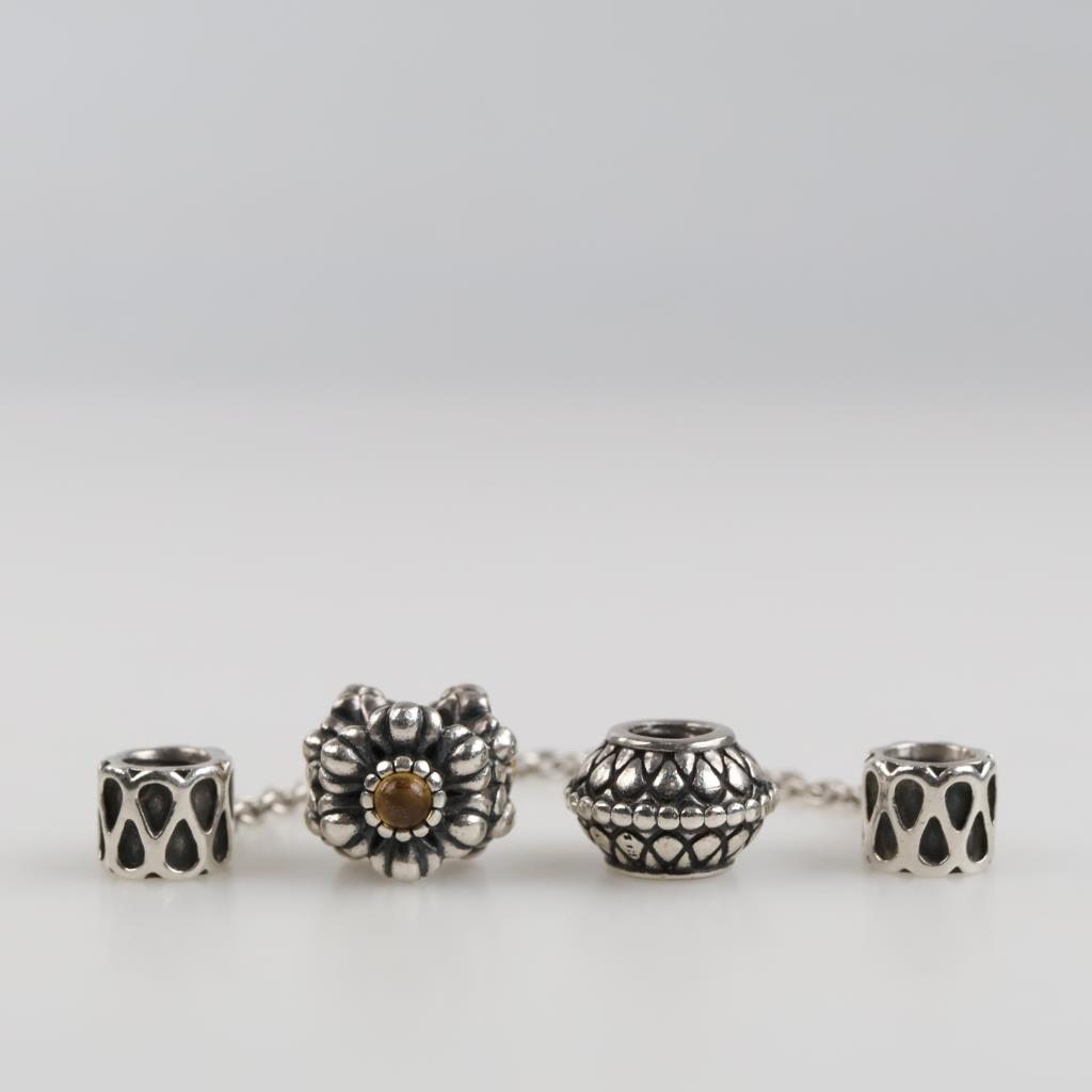 3 Pandora Sterling Silver Charms