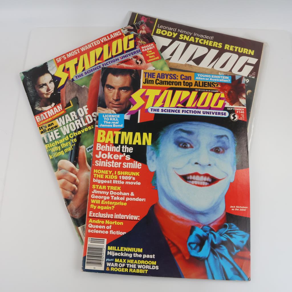 3 Vintage Starlog Magazines