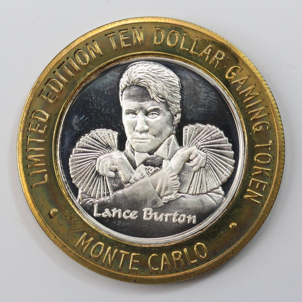 36g .999 Silver Monte Carlo Gaming Token Property Room