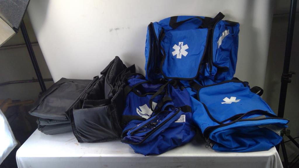 4 Medical Bags W/ 4 Bag Inserts