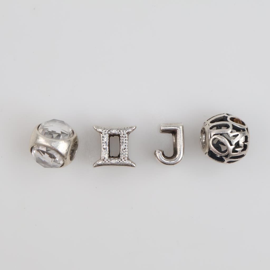 4 Pandora Sterling Silver Charms