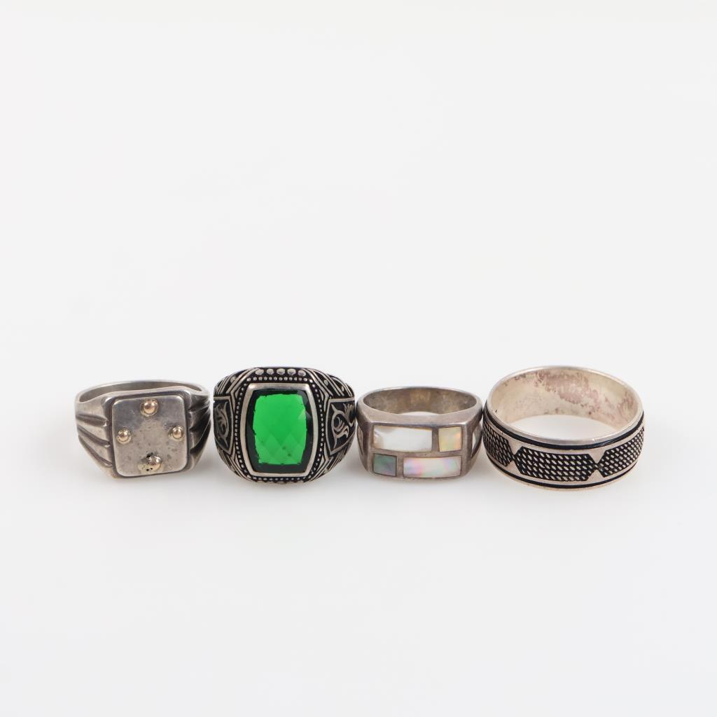 4 Sterling Silver Rings