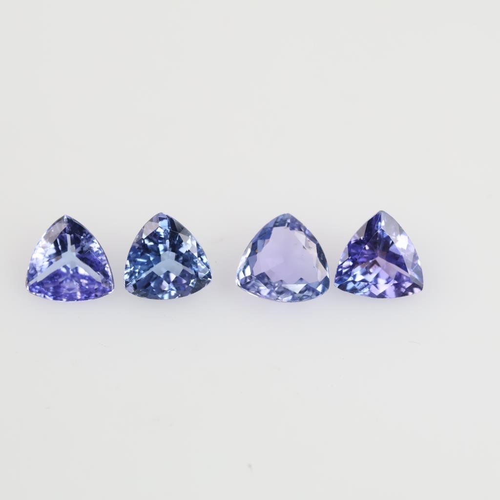 4 Tanzanite Trillion Stones