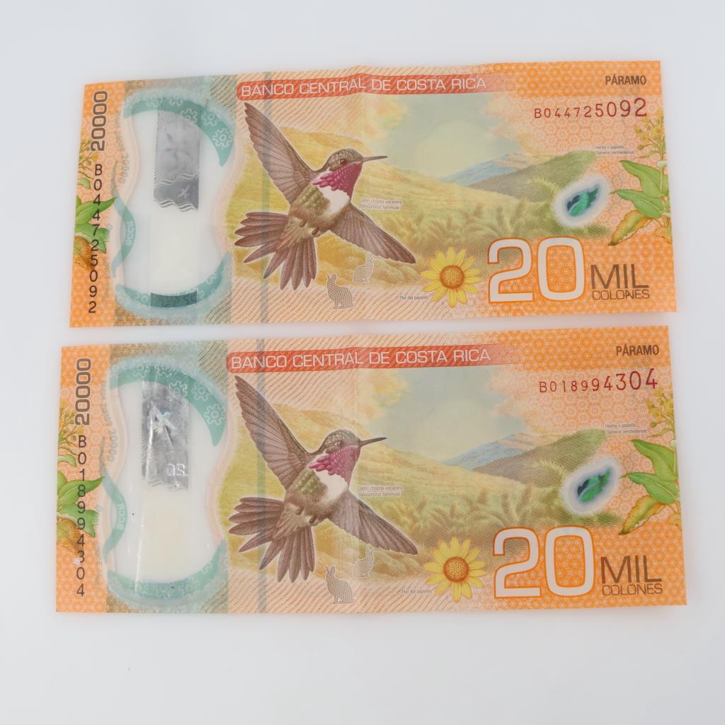 40,000 Costa Rican Colon, Foreign Currency