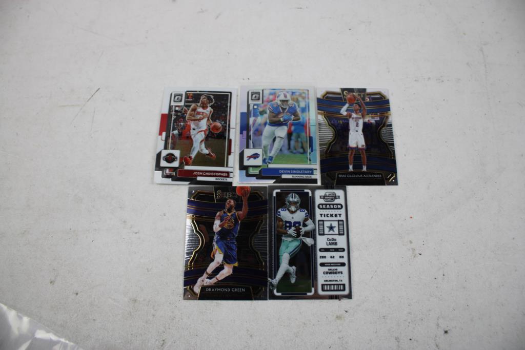 5  Assorted Trading Cards