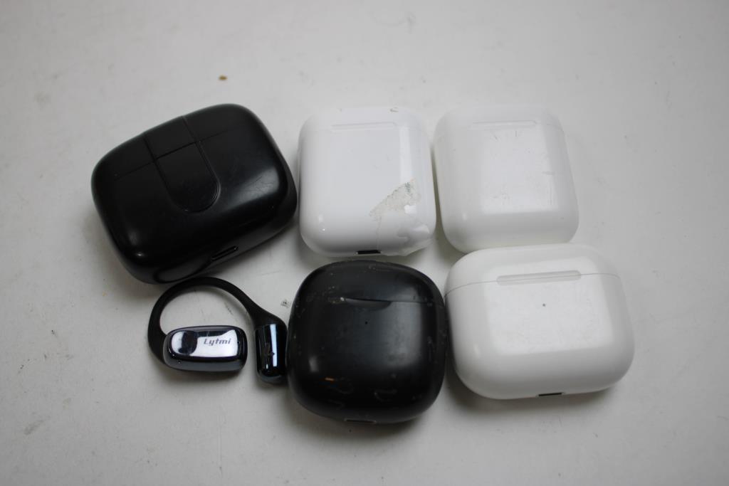 5 Earbuds With Case, 2 Cases Only, Single One Earbud