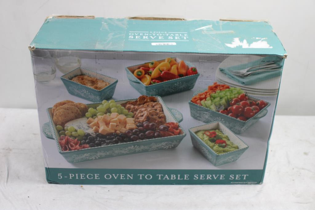 5 Pieces Oven To Table Serve Set
