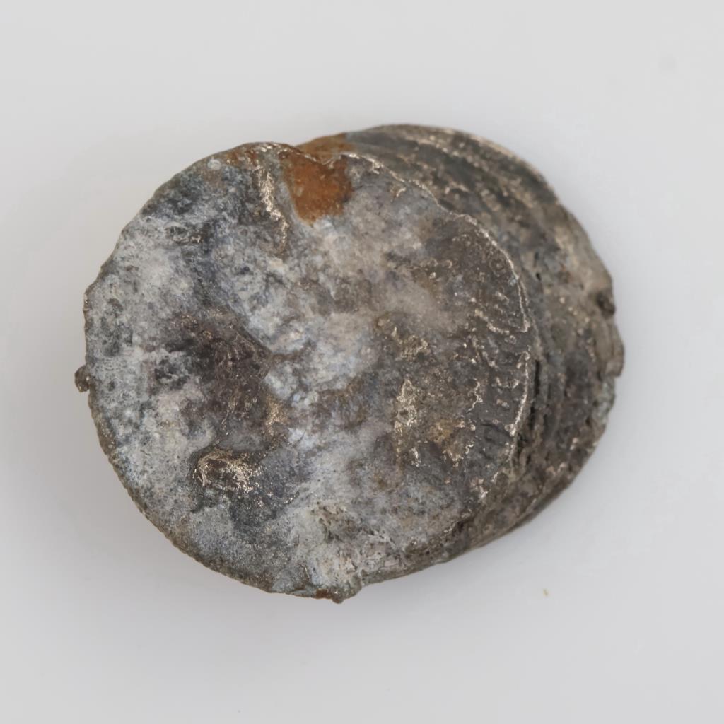 5 Silver Coins Melted Together