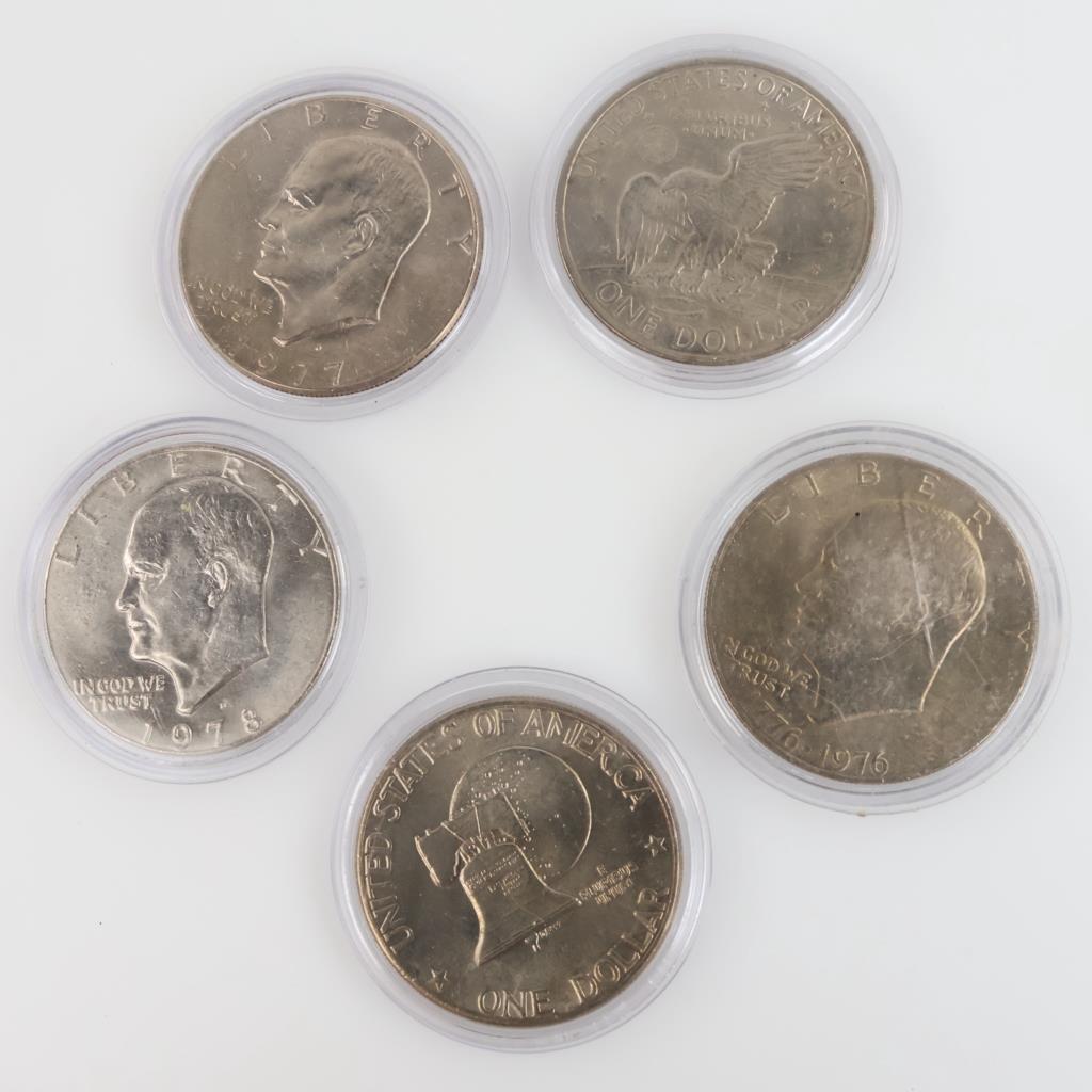 5 US Eisenhower Dollars