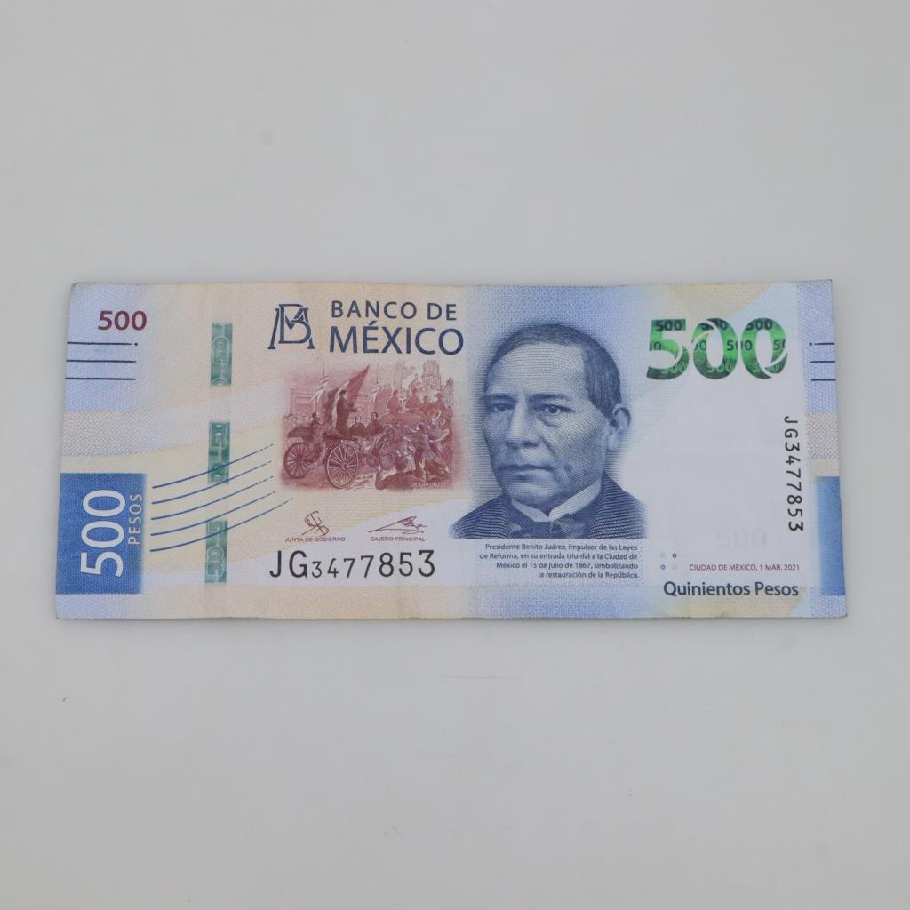 500 Mexican Peso Bill Value 500 Mexican Peso Bill Value