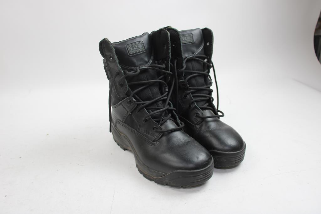 5.11 Tactical Series Men's Size 8.5 ATAC 2.0 Storm Boots With Side Zip