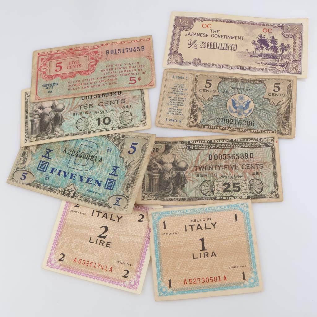8 Allied Military Foreign Currency