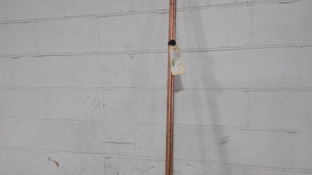 8' Copper Pointed Ground Rods, 5 Pieces | Property Room