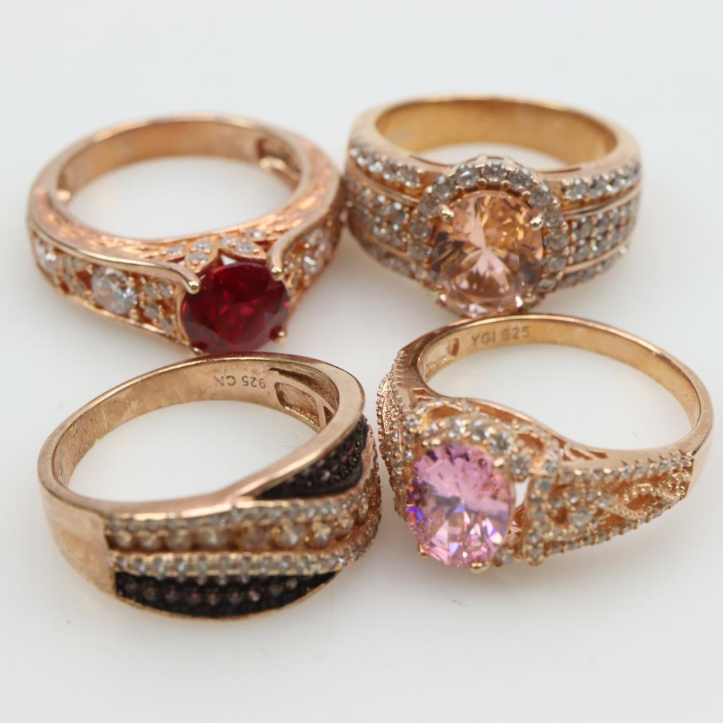 .800 - .900 Silver Rings, 4 Pieces | Property Room