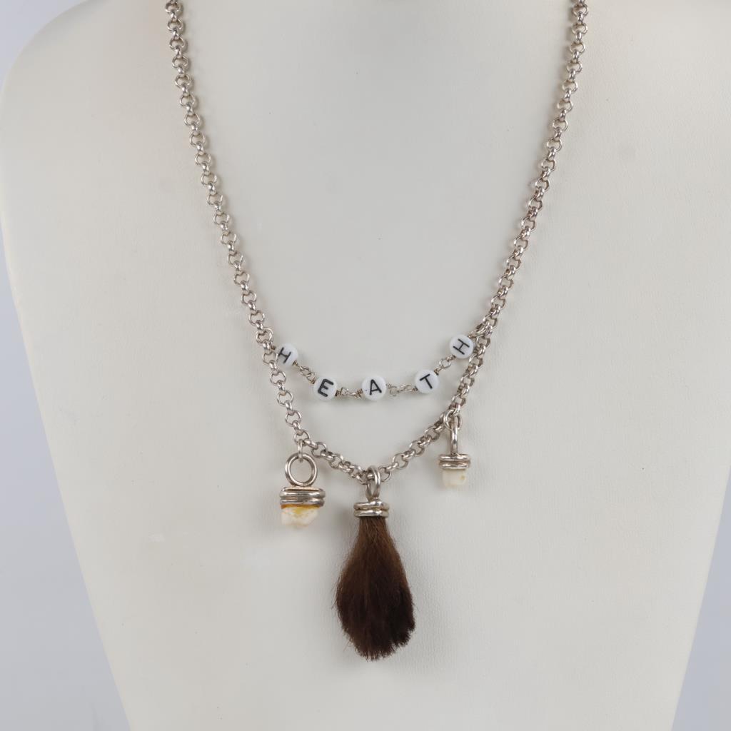 .800 Silver Charm Necklace