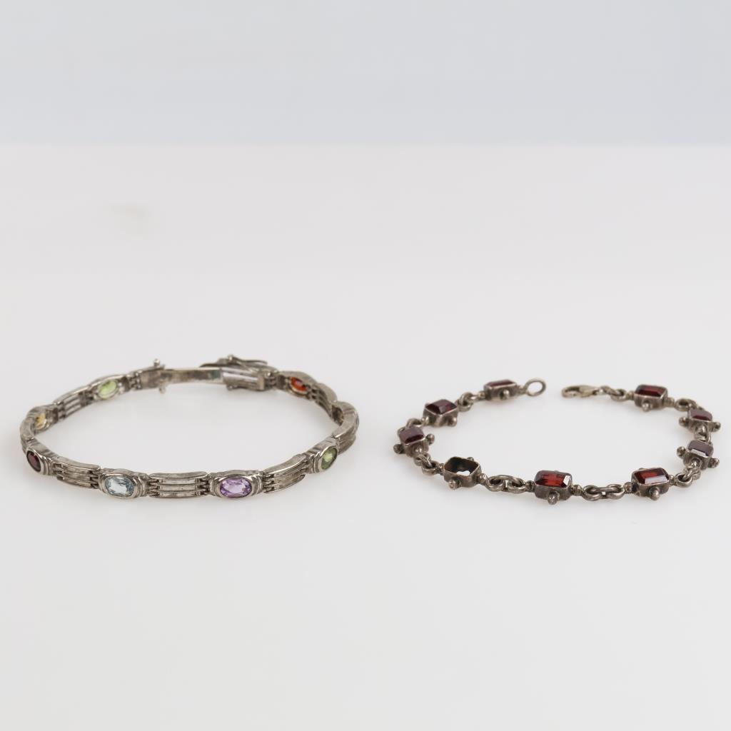 .800-.900 Silver Jewelry, 2 Pieces