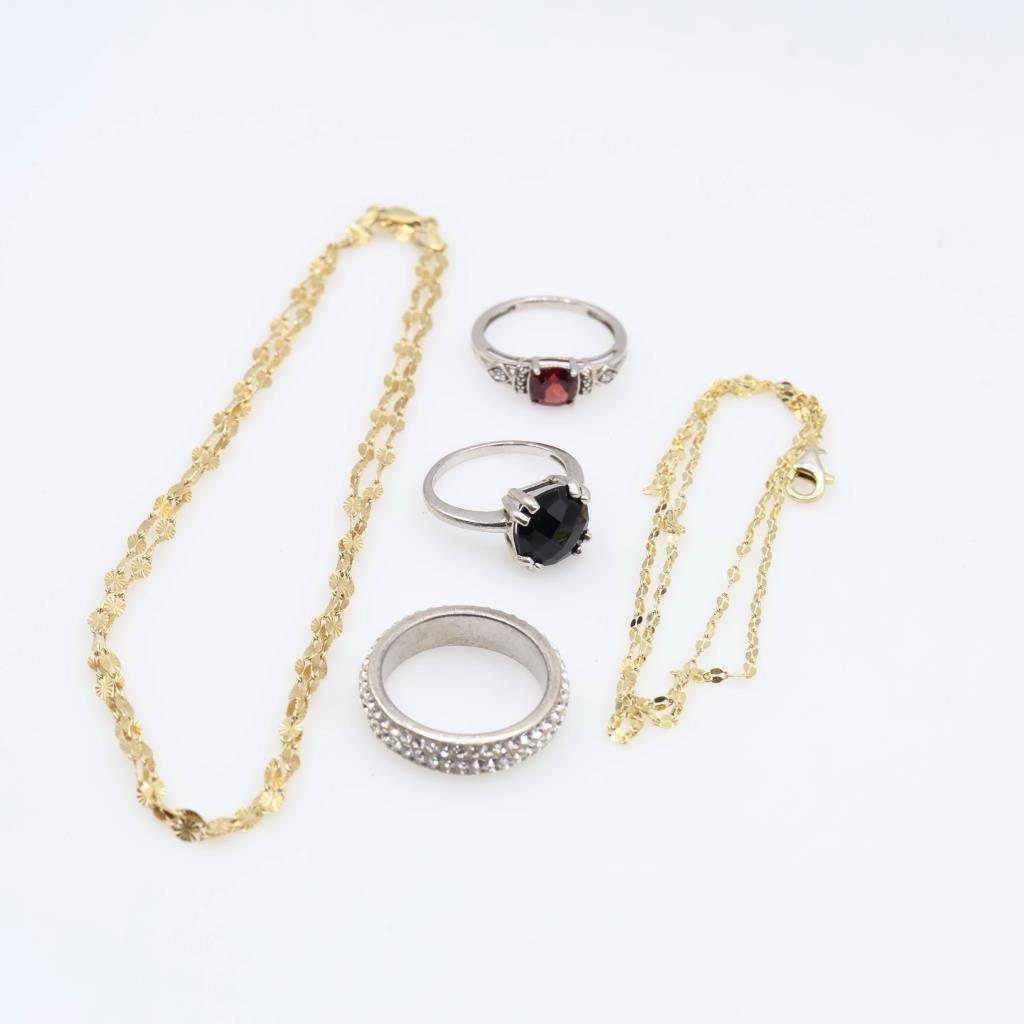 .800-.900 Silver Jewelry, 5 Pieces