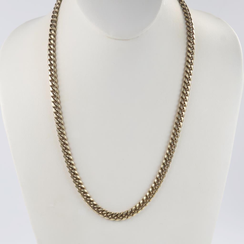 .830 Silver Curb Chain Necklace