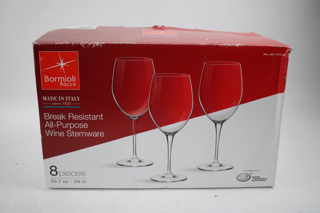 8pc Wine Glass Set, 2 Cantania Glass ,2  Guinness Glass