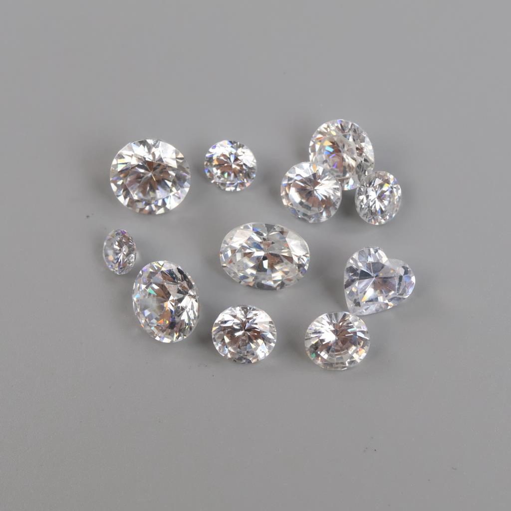 9+ Clear Faceted Loose Jewelry Craft Stones