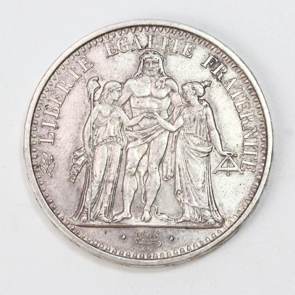 .900 Silver 1965 10 Francs Coin Property Room .900 Silver 1965 10 Francs Coin Property Room