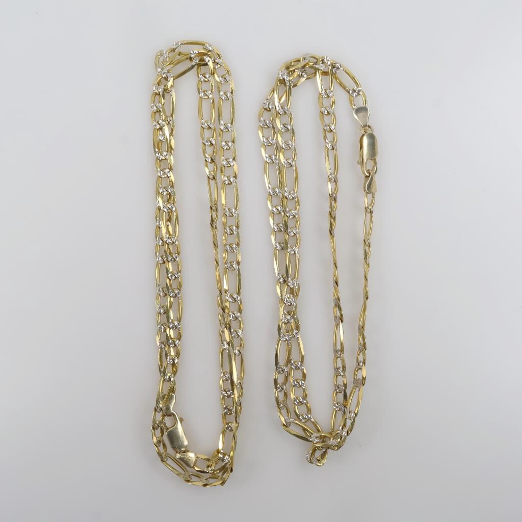 .900-.800 Silver Necklaces, 2 Pieces