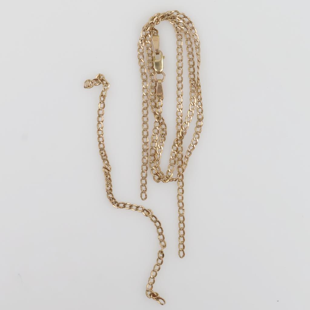9kt Gold Hollow Necklace