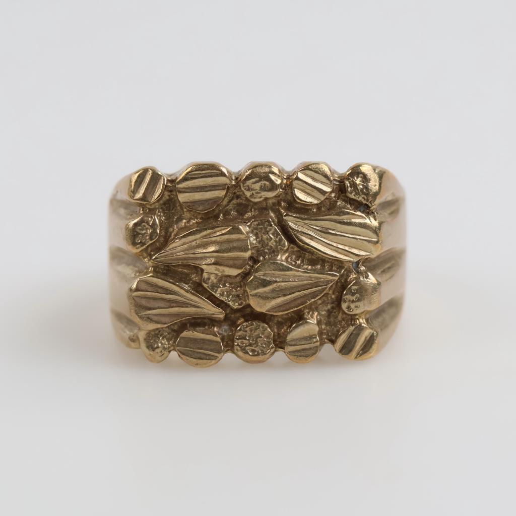 9kt Gold Nugget Ring
