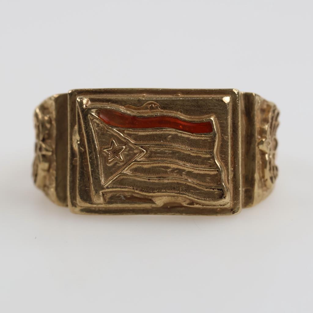 9kt Gold Puerto Rico Ring