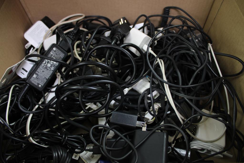 AC Adapters And Cables Bulk Lot - Laptop Chargers, Phone Chargers, And More