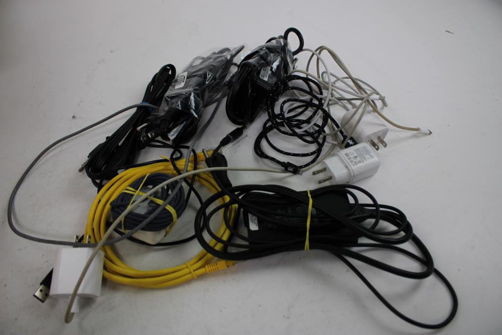 AC Adapters, Mixed Cables, Earbuds, And More