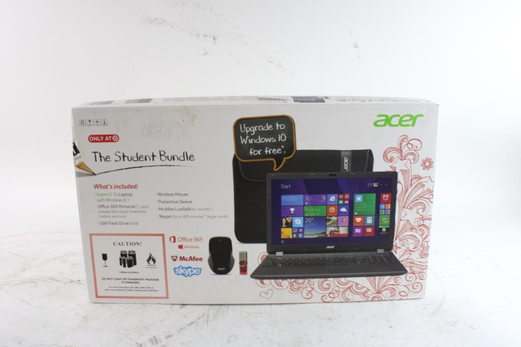 Acer Aspire E 15 Student Bundle | Property Room