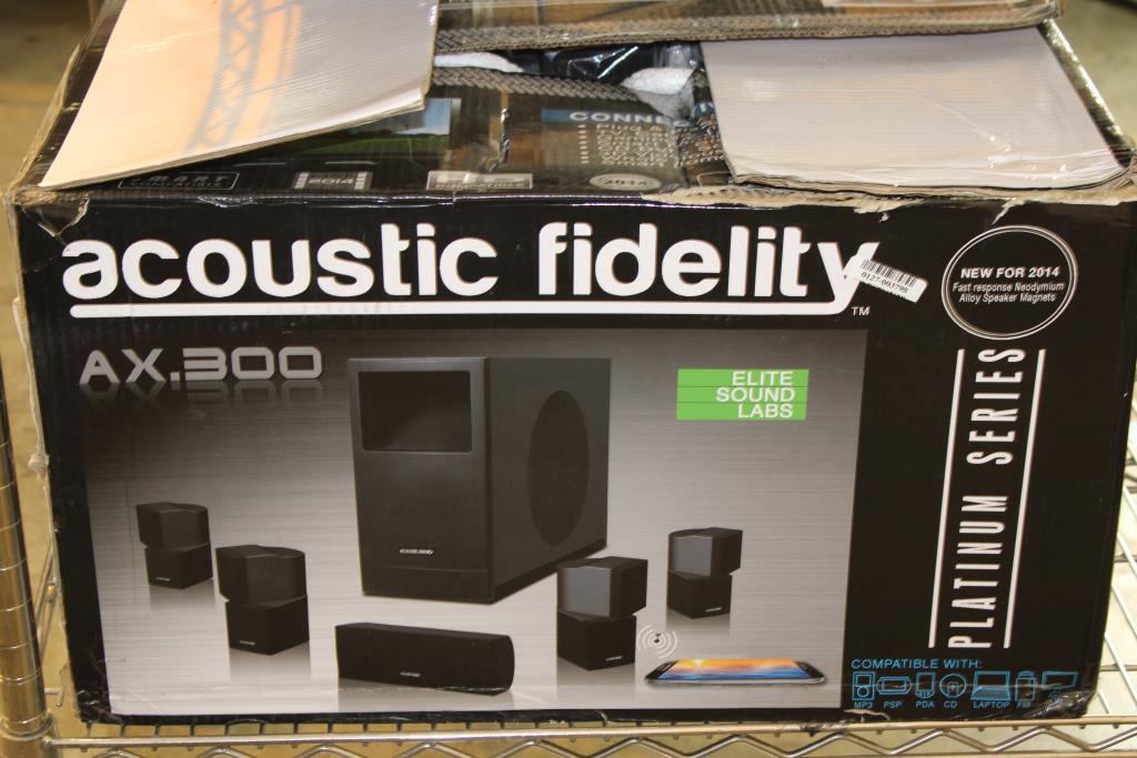 Acoustic Fidelity HiDef Home Theatre System AX.300 Property Room