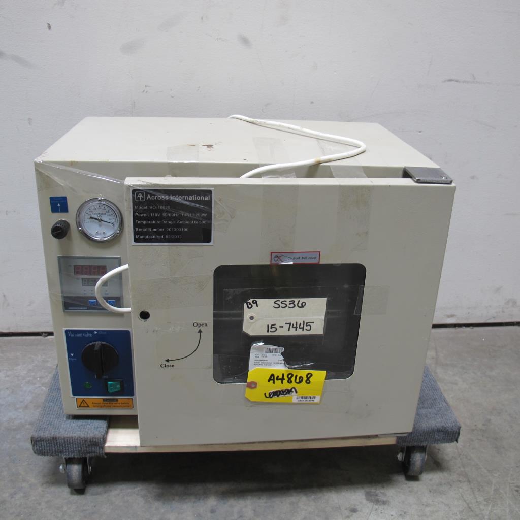 Across International Vo 16020 Vacuum Purge Oven Property Room